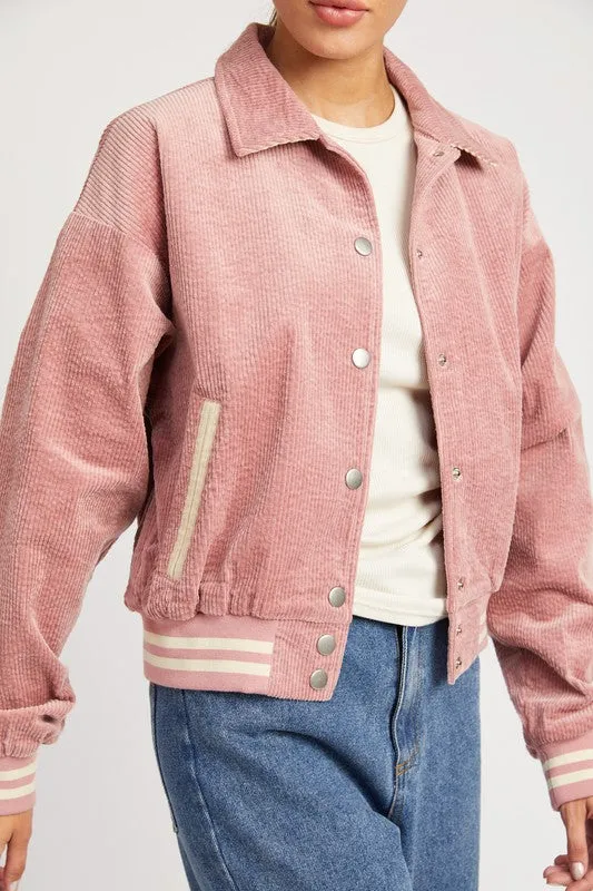 Rose Bomber Jacket