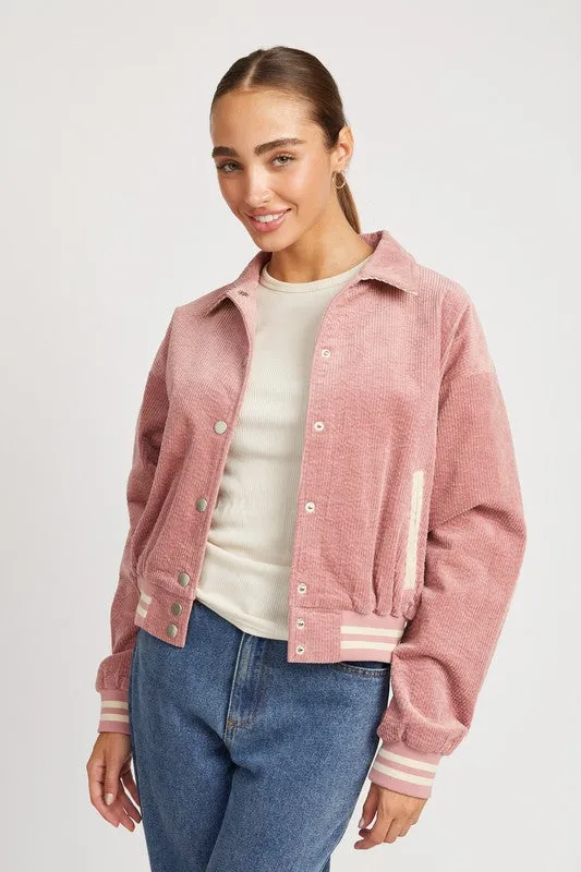 Rose Bomber Jacket