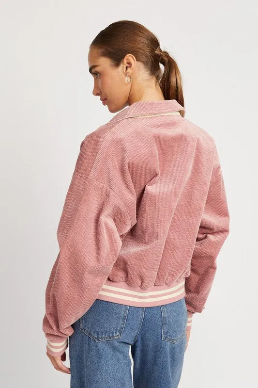 Rose Bomber Jacket
