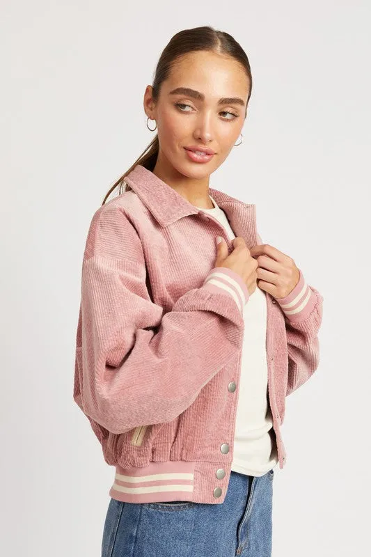 Rose Bomber Jacket