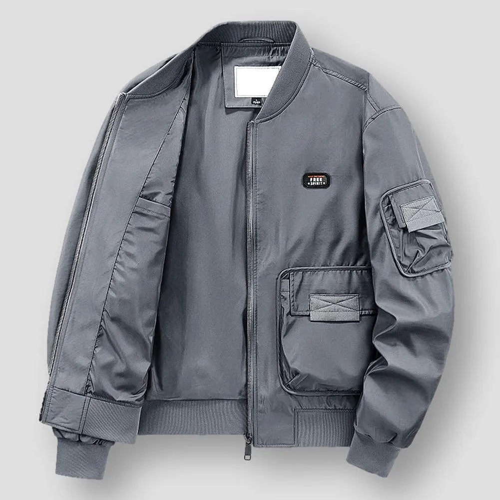 Saint Martin Dayton Multi-Pocket Bomber Pilot Jacket