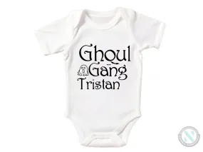 Short Sleeve Custom Name Halloween Baby Bodysuit for Girls Gift