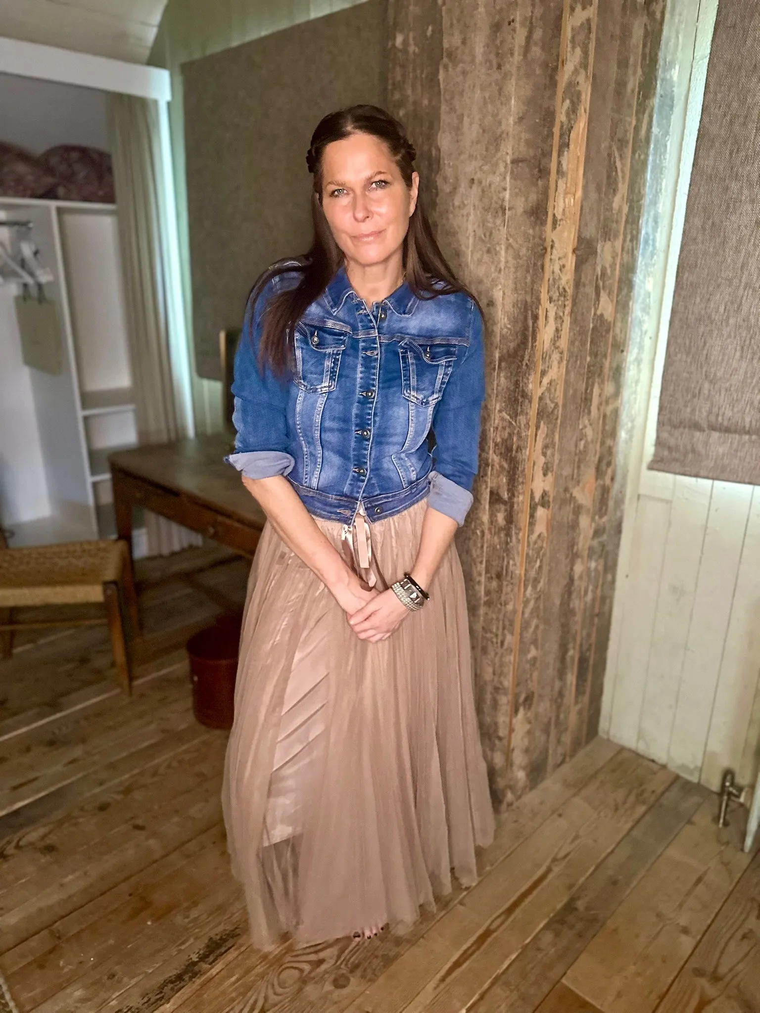 Tessa Tulle Skirt Camel