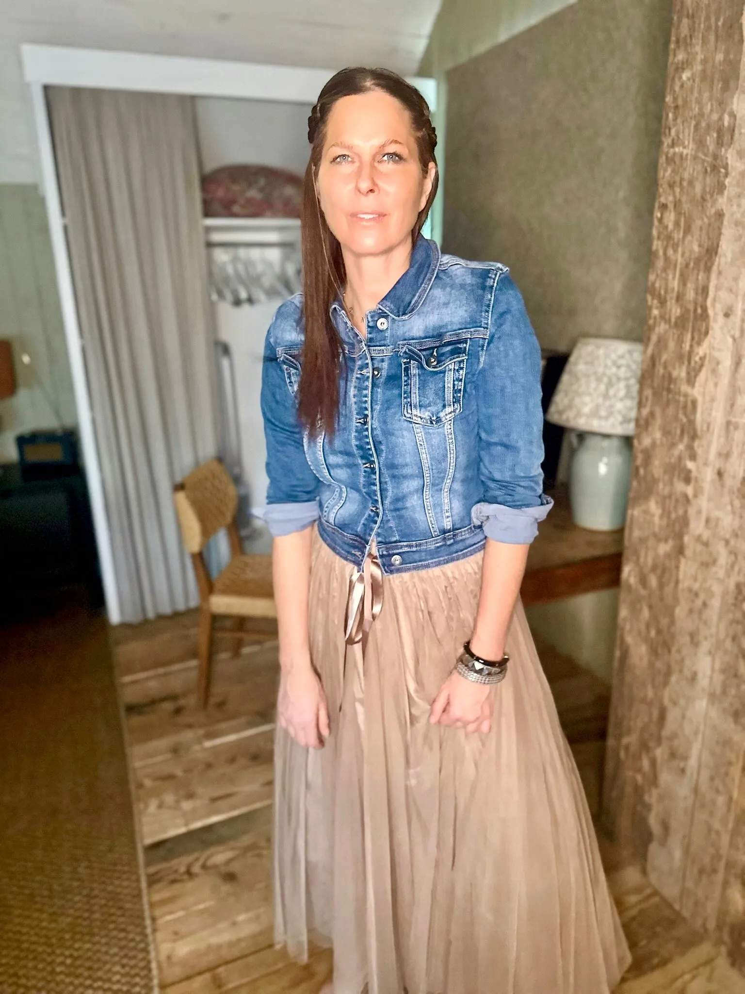 Tessa Tulle Skirt Camel