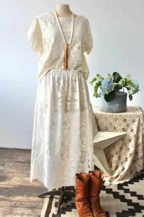 The Highlands Foundry Heirloom Crochet Skirt THF92