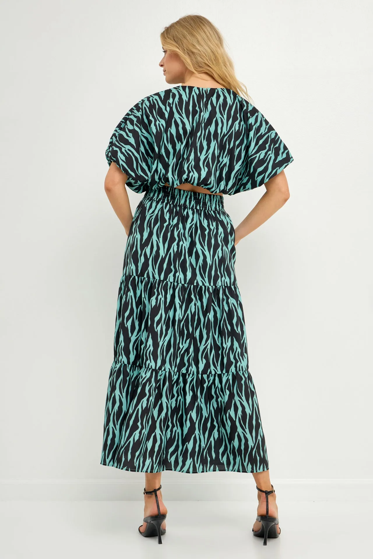 Tiger Print Maxi Skirt