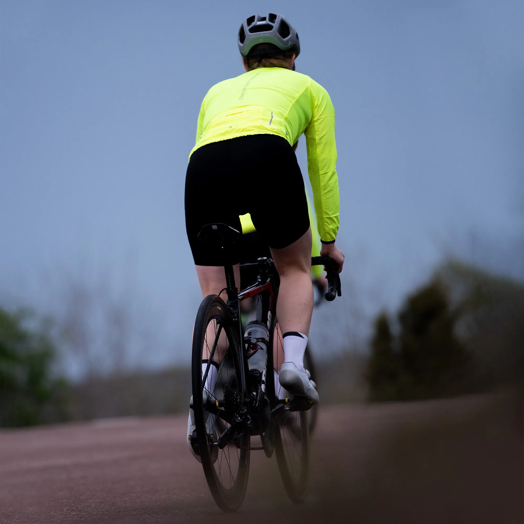 Treriksröset Yellow Women's Cycling Wind/Pack Jacket