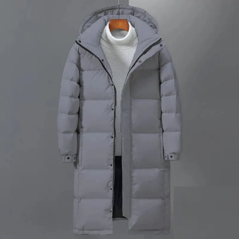 Trovell - Puffer Jacket Heren Extra Lang met Capuchon, Winddicht, Geïsoleerd & Warm