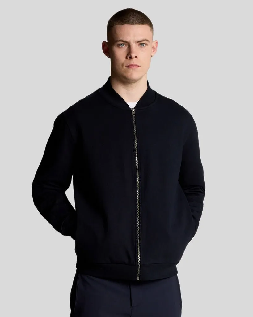 Twill Interlock Bomber Jacket