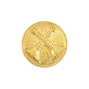 Two Crossed Bugles | Silver, Gold
