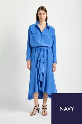 Vine Skirt F67 5868 in Navy by Mela Purdie