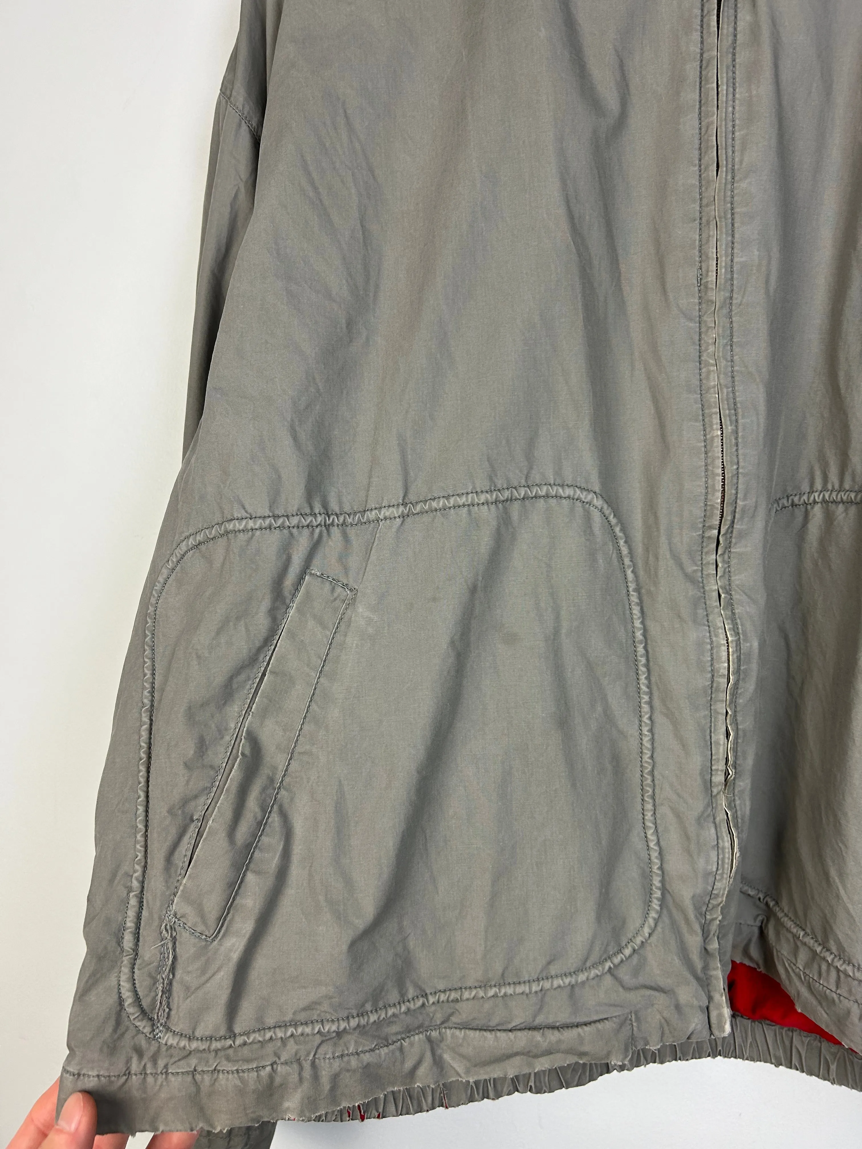 Vintage 90s Polo Ralph Lauren Uni Crest Grey Cropped Jacket