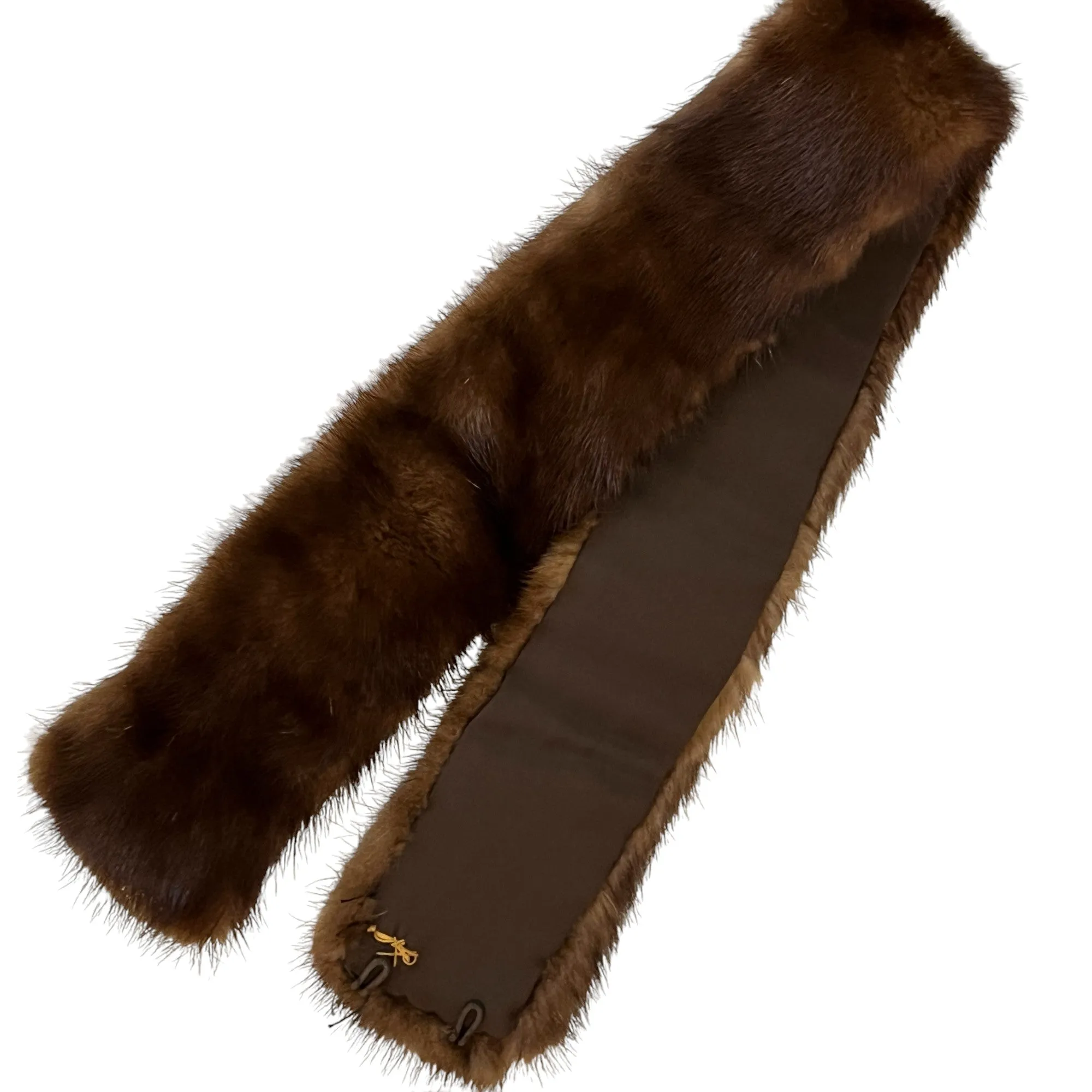 Vintage Brown Fur Collar