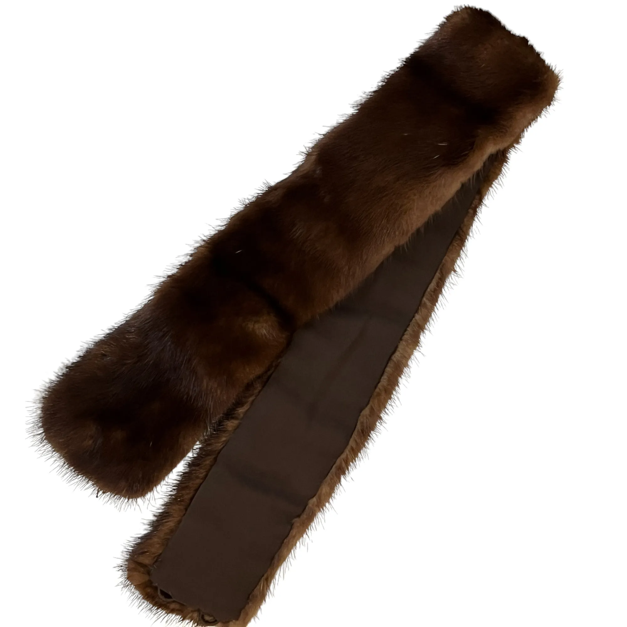 Vintage Brown Fur Collar