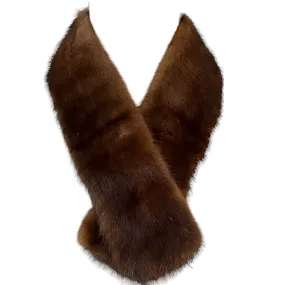 Vintage Brown Fur Collar