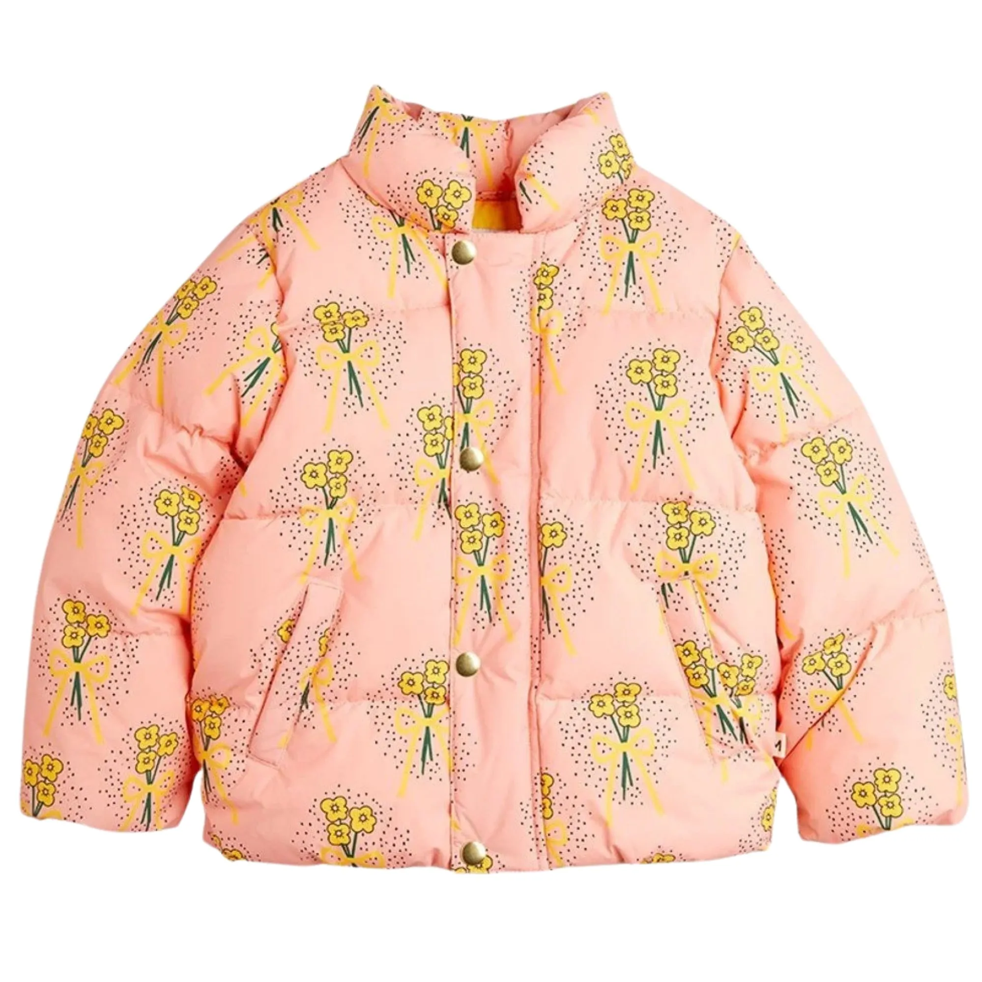 Winter Flowers Puffer Jacket