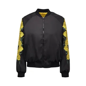 Yellow Rose Bomber Jacket