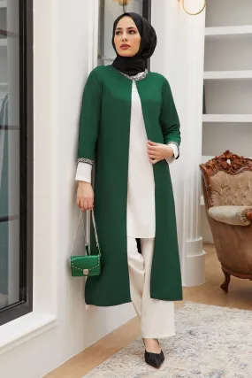 ZRF Women Stone Striped Triple Set - Emerald - Komotiní