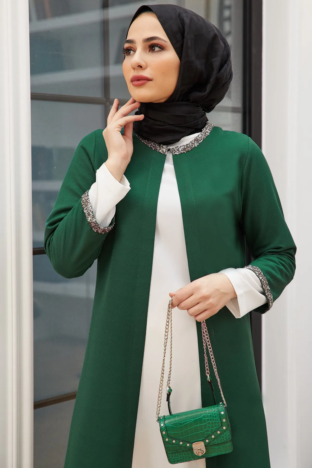 ZRF Women Stone Striped Triple Set - Emerald - Komotiní
